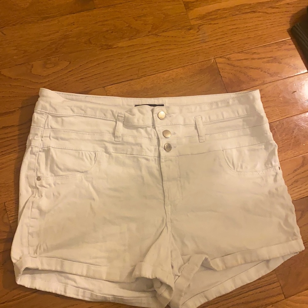 White Charlotte Ruse Refuge High waist Denim Short